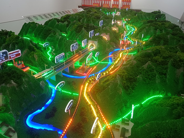十堰西安高速公路演示沙盘